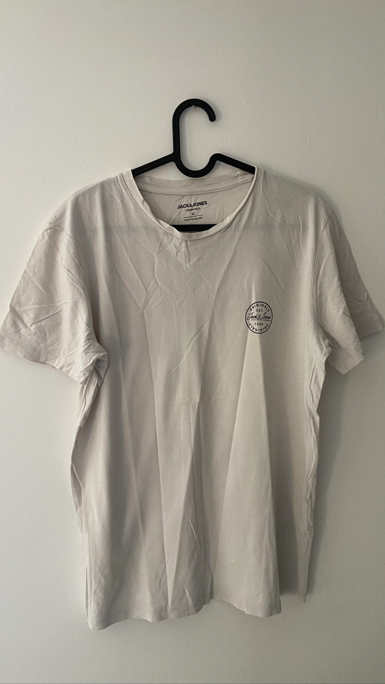 T-shirt branco liso Jack and Jones tamanho M – photo 2